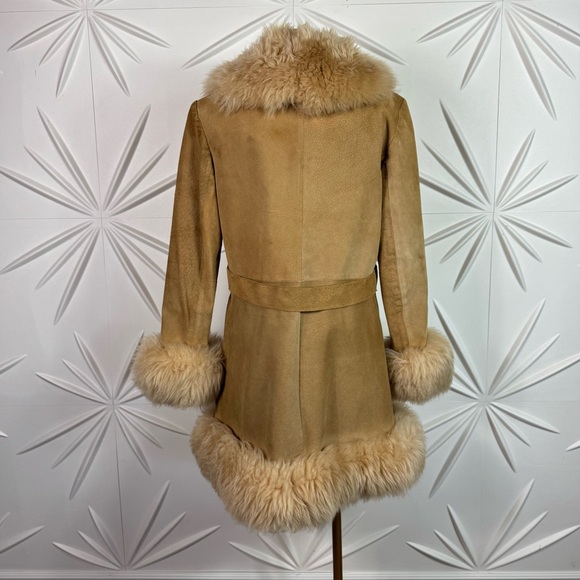 🎸  PENNY LANE COAT FREE PEOPLE VINTAGE ROSE BOWL CIRCA 1970’S🤘🏽 - Picture 9 of 14